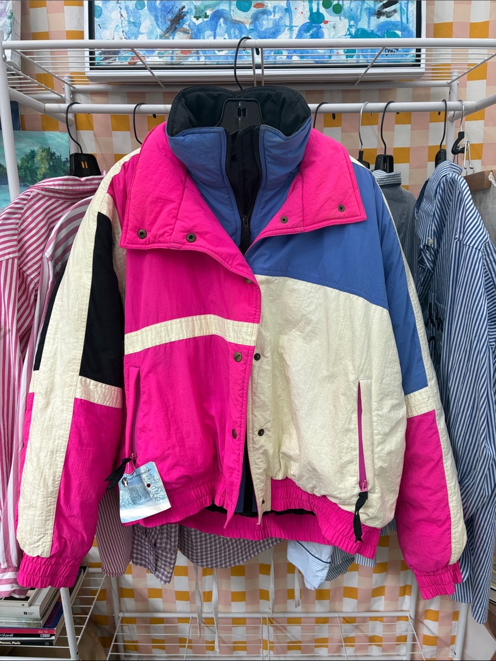 Vintage 1980s or 1990s SKOR Competition Series puffer ski jacket- Large